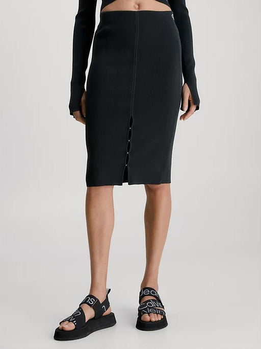 Calvin Klein Hook Y Eye Knitted Skirt