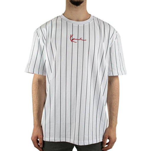 Karl Kani Camiseta Small Signature Pinstripe