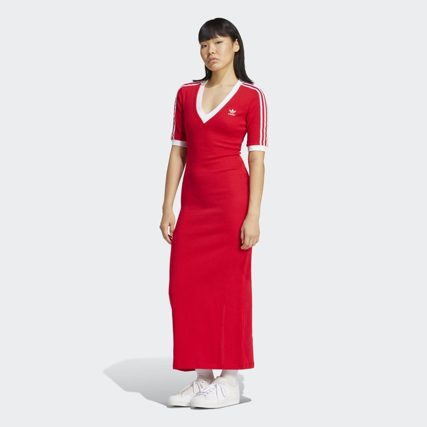 adidas originals winter dress adidas Originals Maxi Dress - Women's - White/Red