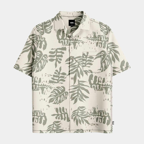Camisa Vans Van Doren Printed Camp Ss Shirt 3 Soft Sage Para Hombre