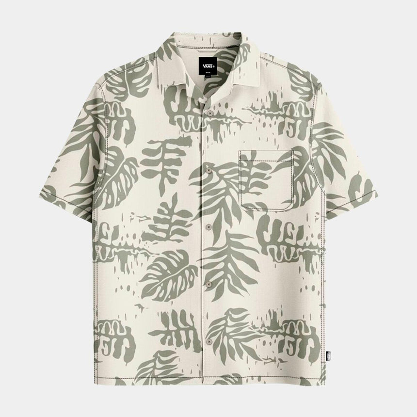 Camisa Vans Van Doren Printed Camp Ss Shirt 3 Soft Sage Para Hombre