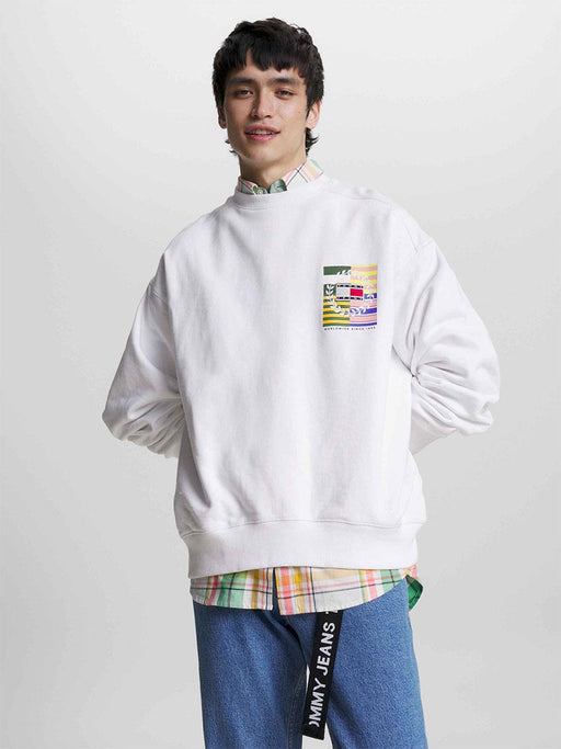 Tommy Boxy Luxe Graphic Crew