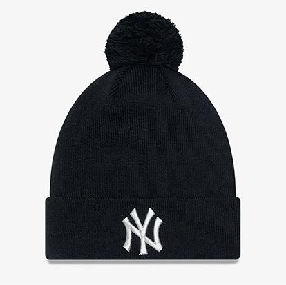 New Era Metallic Pom Beanie