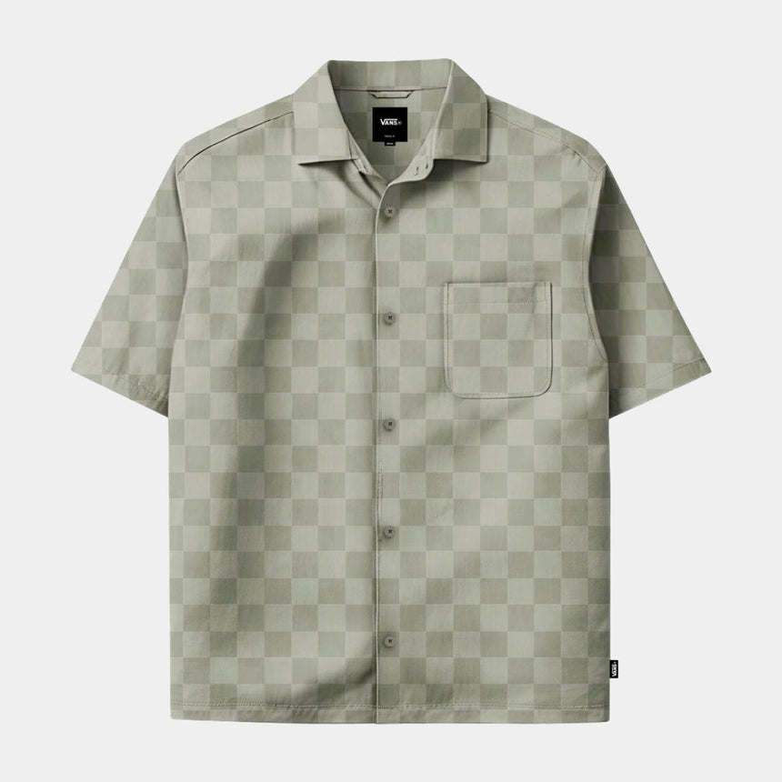 Camisa Vans Van Doren Tencel Check Camp Ss Shirt Para Hombre