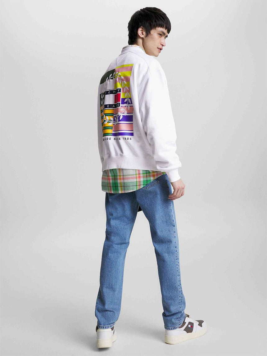 Tommy Boxy Luxe Graphic Crew
