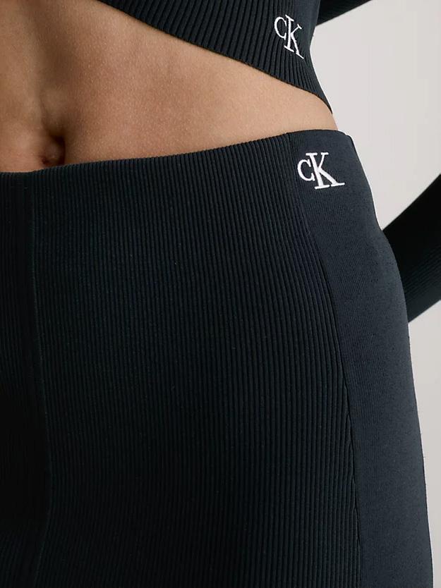 Calvin Klein Hook Y Eye Knitted Skirt