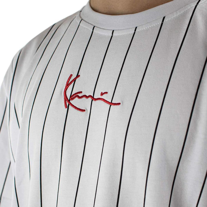 Karl Kani Camiseta Small Signature Pinstripe