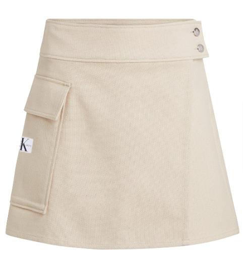 Calvin Klein Flannel Wrap Skirt