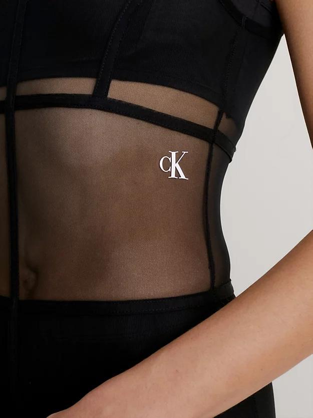 Calvin Klein Mesh Tank Dress