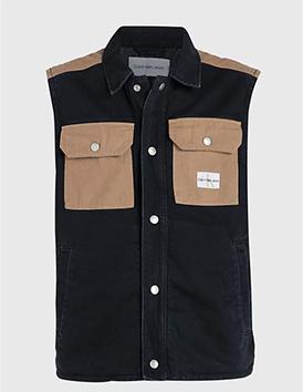 Calvin Klein Padded Denim Vest Panel