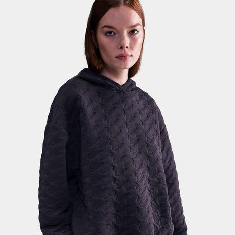 Sudadera Nike Sportswear Phoenix Fleece Amplia Con Capucha De Jacquard - Mujer