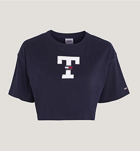 Tommy Ovr Crp Letterman Flag Tee