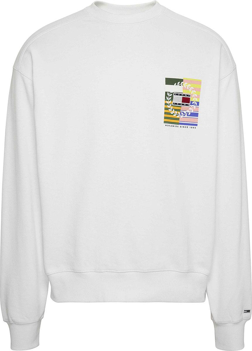 Tommy Boxy Luxe Graphic Crew