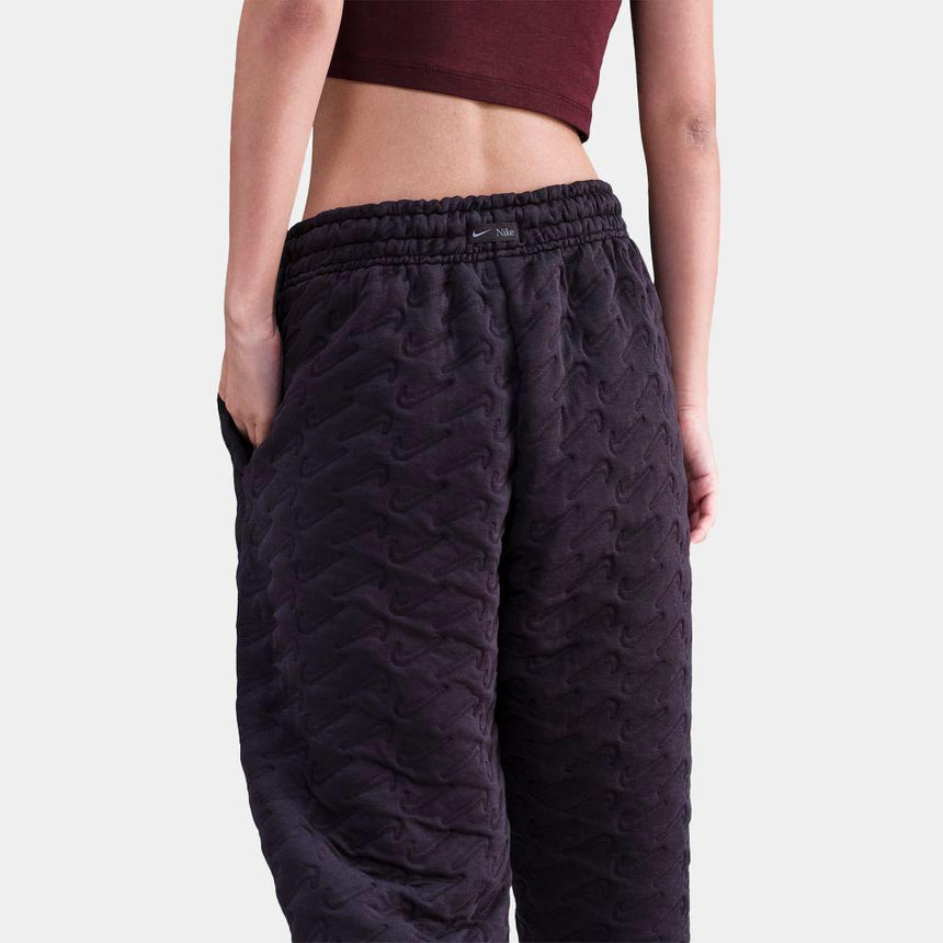 Pantalón Nike Sportswear Phoenix Fleece Oversize De Talle Alto De Jacquard - Mujer